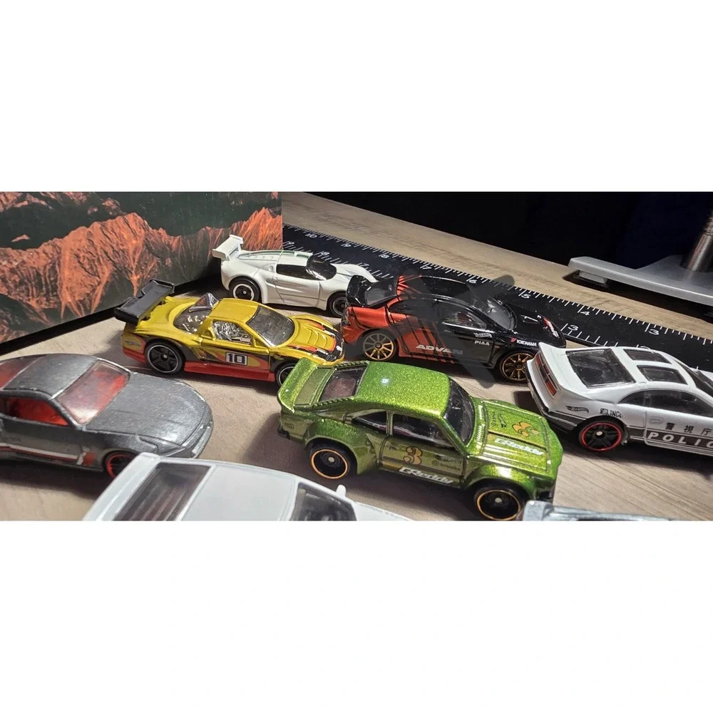 Hot Wheels LOT 16 Cars Trucks Vintage Honda Nissian Subaru Madza Toyota Loose HW